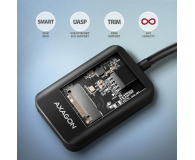 Axagon ADM2-AM USB-A 10Gbps - M.2 NVMe & SATA SSD adapter - 1485416 - zdjęcie 2